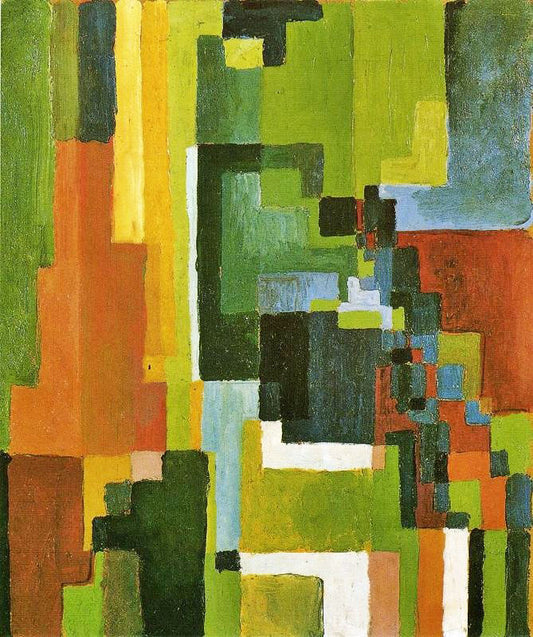 Colored Forms Ii by August Macke
