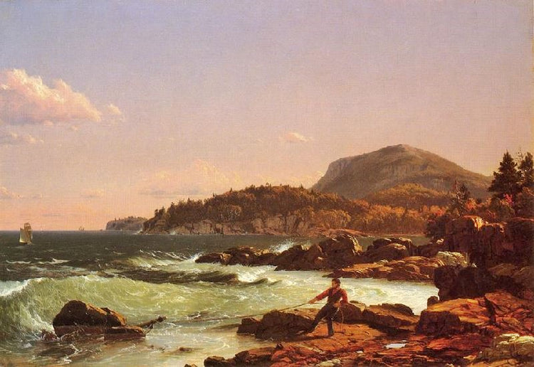 View Of Newport Mountain, Mount Desert by Frederic Edwin Church