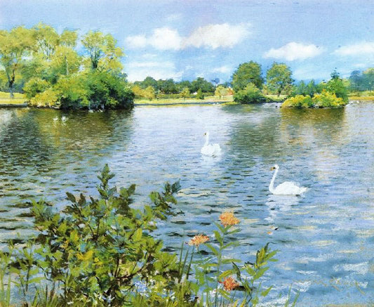 A Long Island Lake by William Merritt Chase