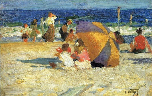 Beach Umbrella by Edward Potthast