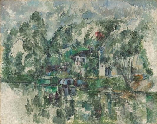 At The Water’S Edge by Paul Cézanne