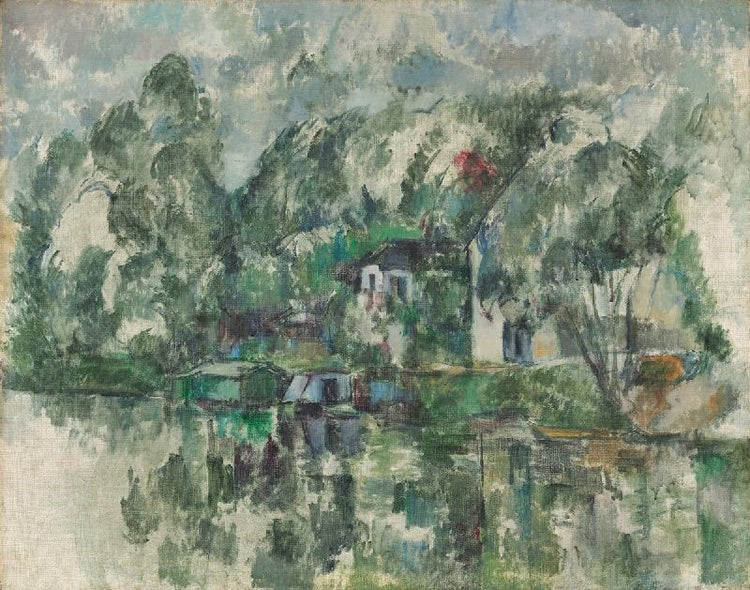 At The Water’S Edge by Paul Cézanne