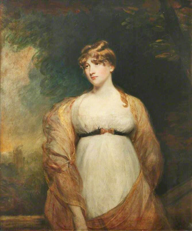 Portrait Of An Unknown Lady In White by John Hoppner
