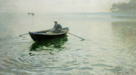 Alkejegeren by Fritz Thaulow