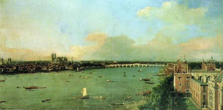 The Thames With St. Paul’S Cathedral by Canaletto