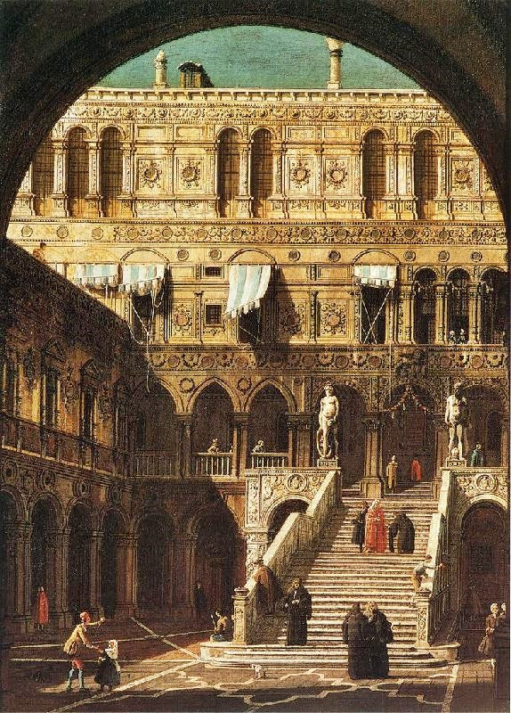 Scala Dei Giganti by Canaletto