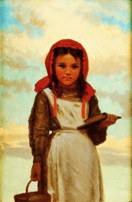 Going To School by John George Brown