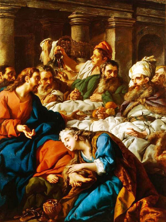 Christ In The House Of Simon by Jean-François de Tro