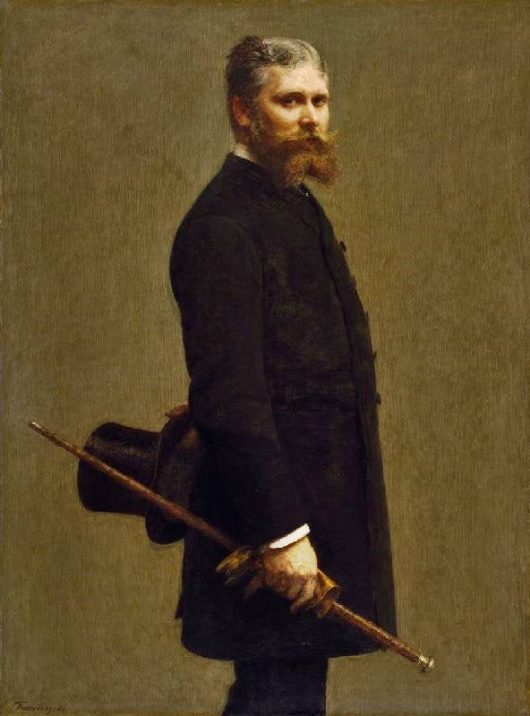 Portrait Of Léon Ma?Tre by Henri Fantin-Latour