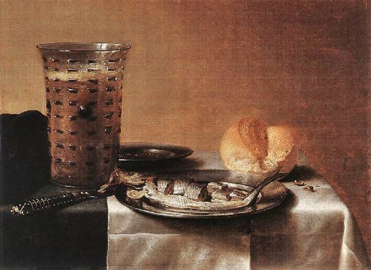 Still Life With Herring by Pieter Claesz