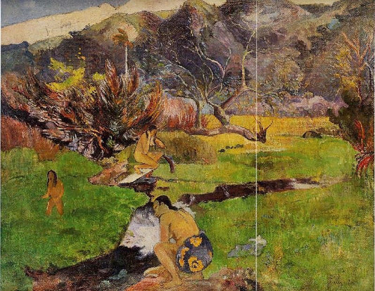 Tahitian Woman Near A River by Paul Gauguin