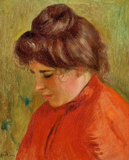 Gabrielle En Rouge by Pierre Auguste Renoir