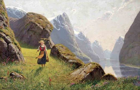 Summer In The Fjord by Hans Dahl