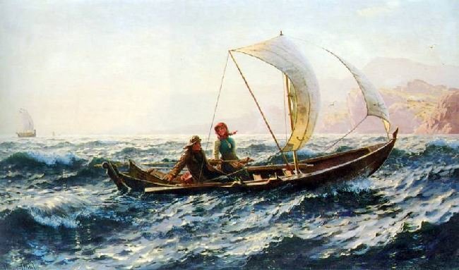 A Blustery Crossing by Hans Dahl