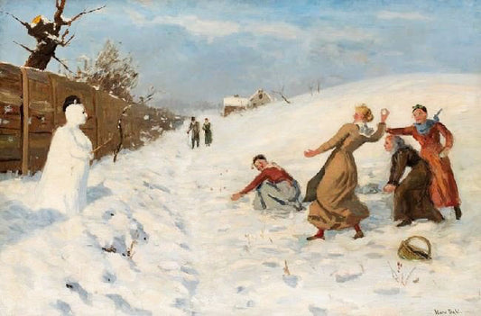 Snowball Fight by Hans Dahl