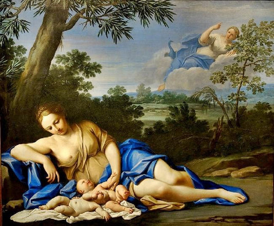 Story Of Venus And Diana - Birth Of Apollo And Diana by Marcantonio Franceschini