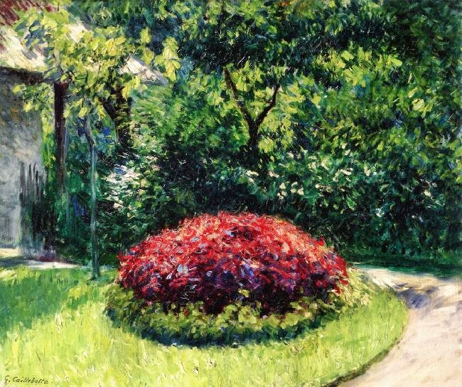 Flower Bed, The Garden At Petit-Gennevilliers by Gustave Caillebotte