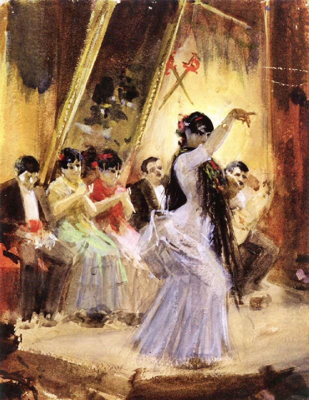 Café Cantante In Madrid by Anders Zorn