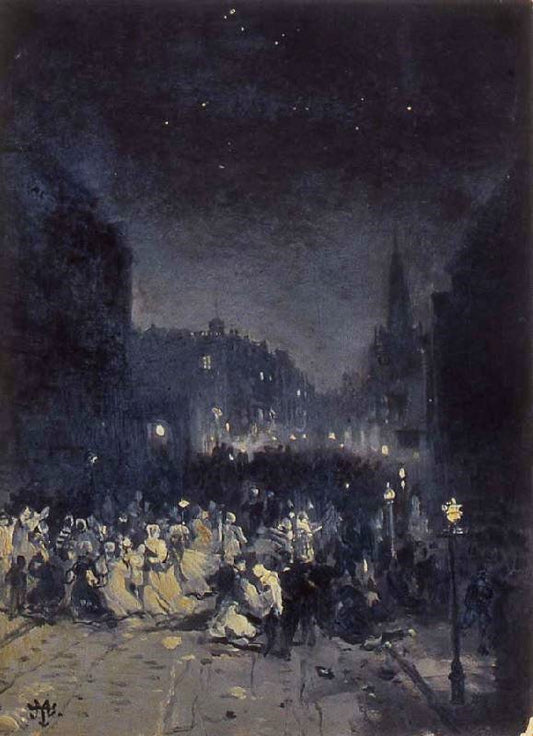 Street Scene by Thomas Moran