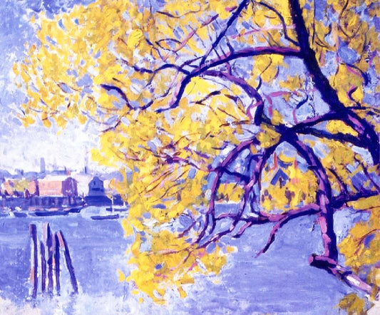Waterfront, Gloucester by Edwin Ambrose Webster