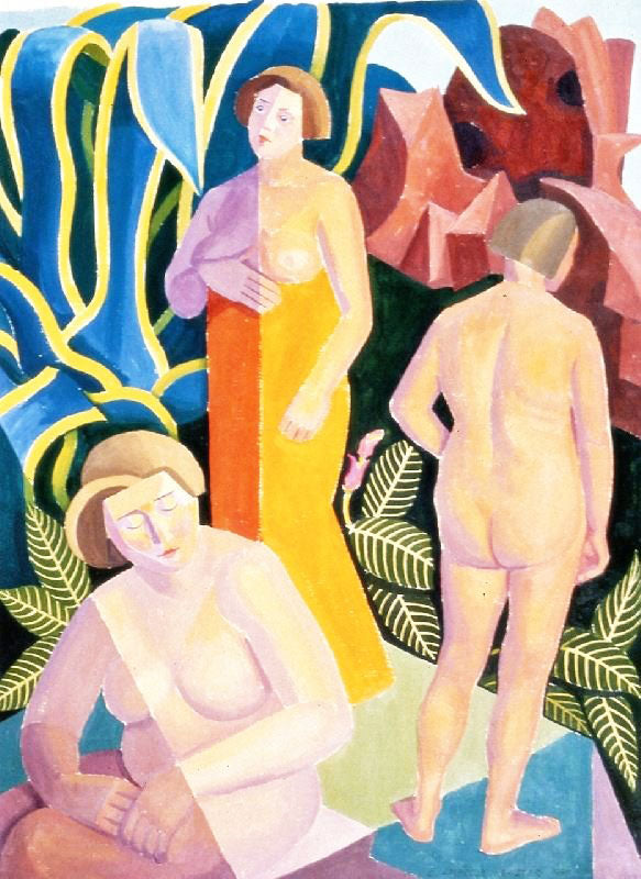 Three Nudes by Edwin Ambrose Webster