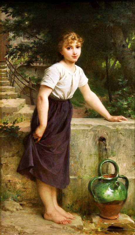 Gathering Water by Emile Munier