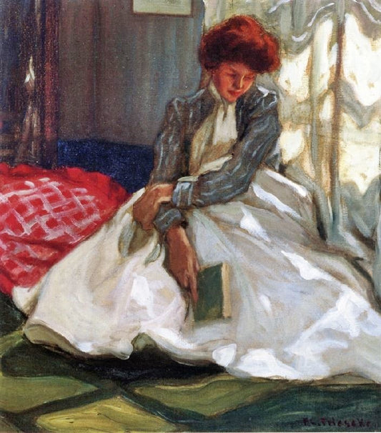 Woman With A Book by Frederick Carl Frieseke