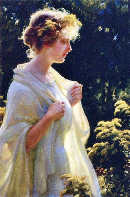 The Golden Profile by Charles Courtney Curran