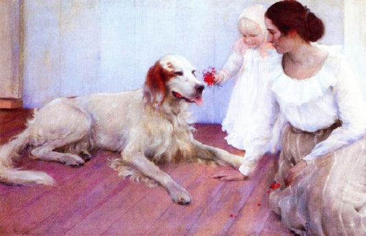 On The Porch by Charles Courtney Curran