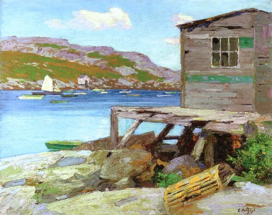 Lobster Shack, Monhegan Island by Edward Potthast