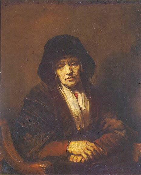 Portrait Of An Old Woman by Rembrandt van Rijn