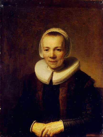 Baerte Martens, Wife Of Herman Doomer by Rembrandt van Rijn