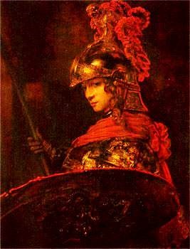 Athena Pallas, Attributed by Rembrandt van Rijn