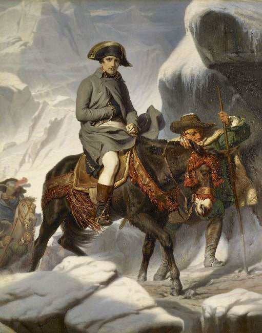 Napoleon Crossing The Alps May 1800 by Paul Delaroche
