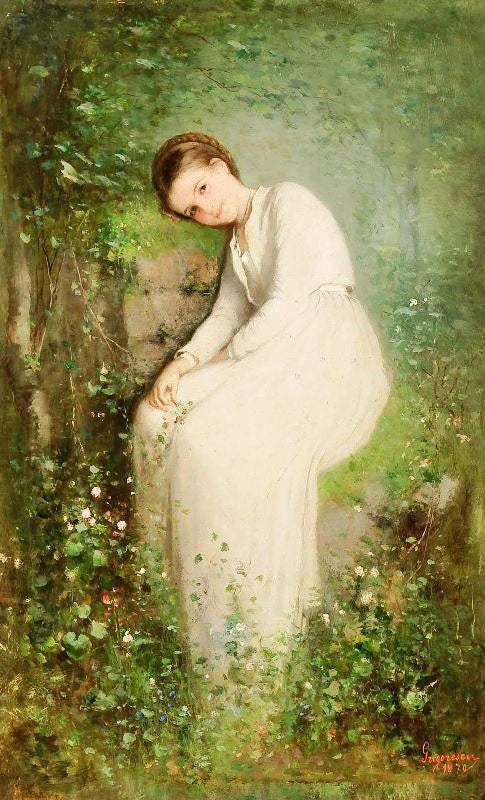 A Flower Among The Flowers by Nicolae Grigorescu