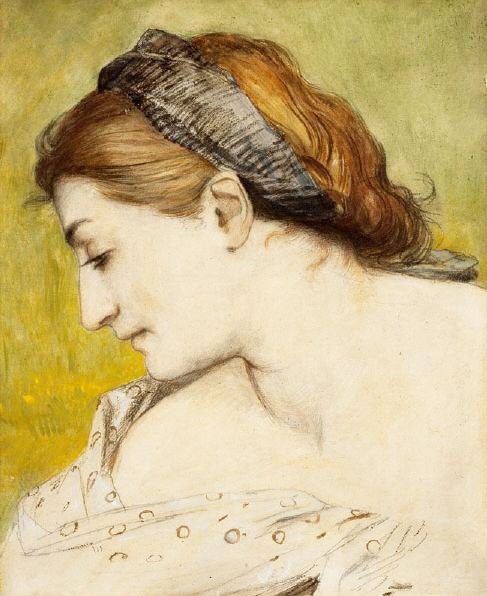 Young Woman In Profile by Arnold Böcklin