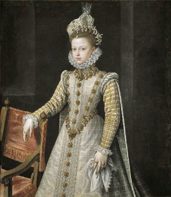 La Infanta Isabel Clara Eugenia by Alonso Sanchez Coello