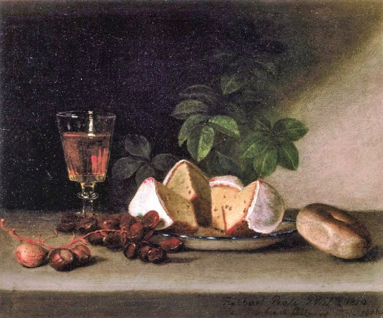 Still Life: Wine, Cakes And Nuts by Raphaelle Peale