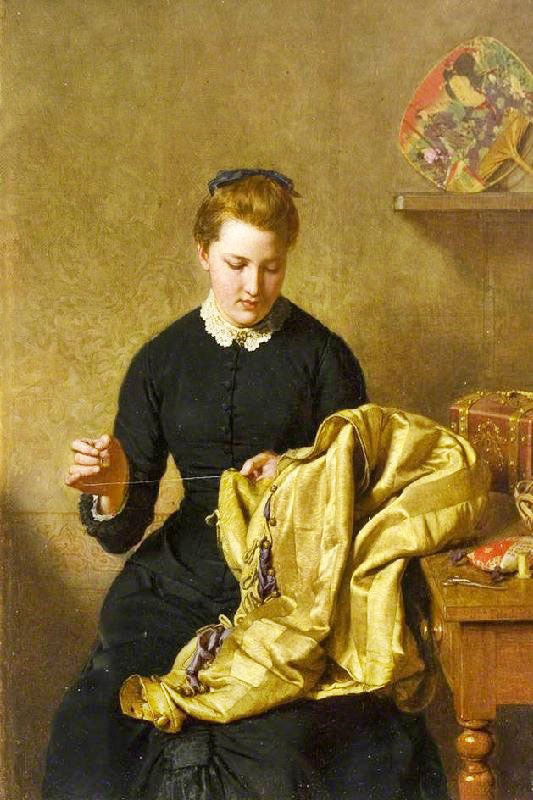 The Little Seamstress by John Faed R.S.A.