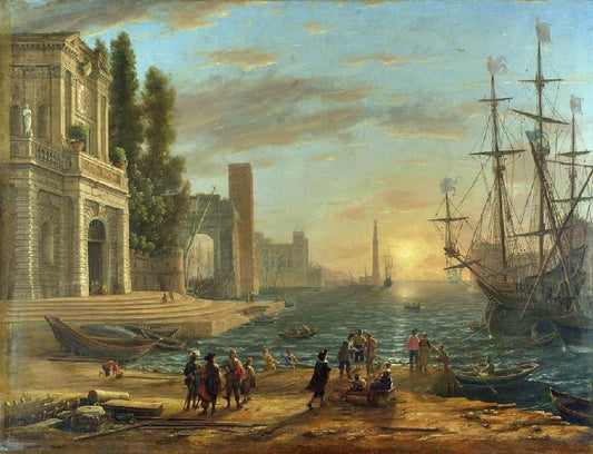A Seaport by Claude Lorrain (Gellée)