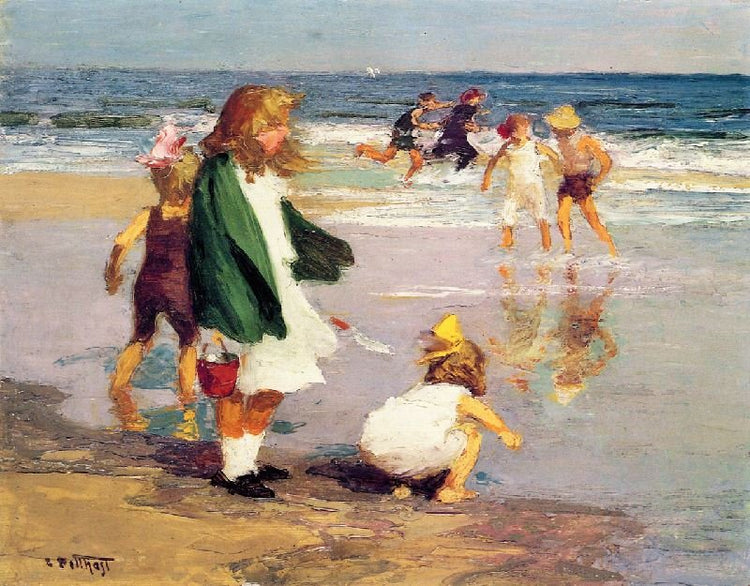 Play In The Surf by Edward Potthast