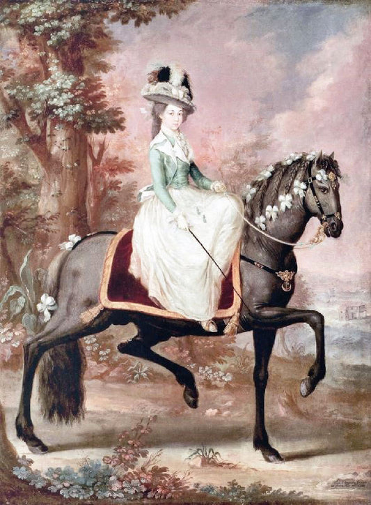 Lady On Horseback by José Campeche y Jordán