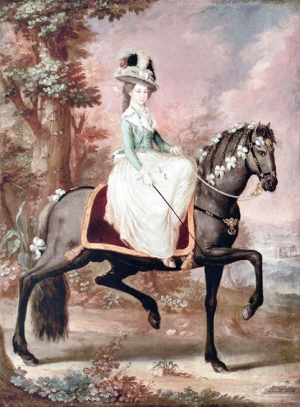Lady On Horseback by José Campeche y Jordán