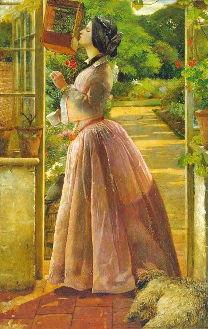 A Pet by Walter Howell Deverell