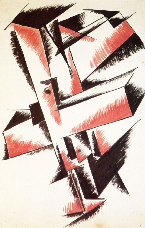 Space-Force Construction With Red by Liubov Popova