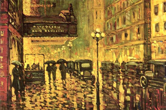 A Wet Night, Sixth And Hill by Frank Coburn