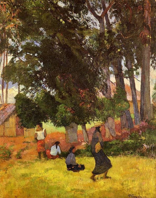 Tahitian Village by Paul Gauguin