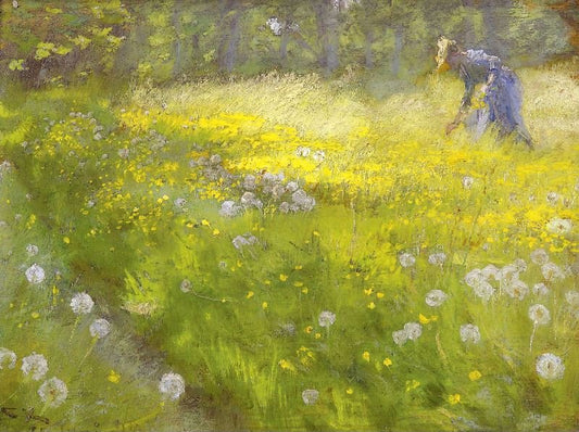 Marie Kroyer In The Garden At Skagen by Peder Severin Kroyer