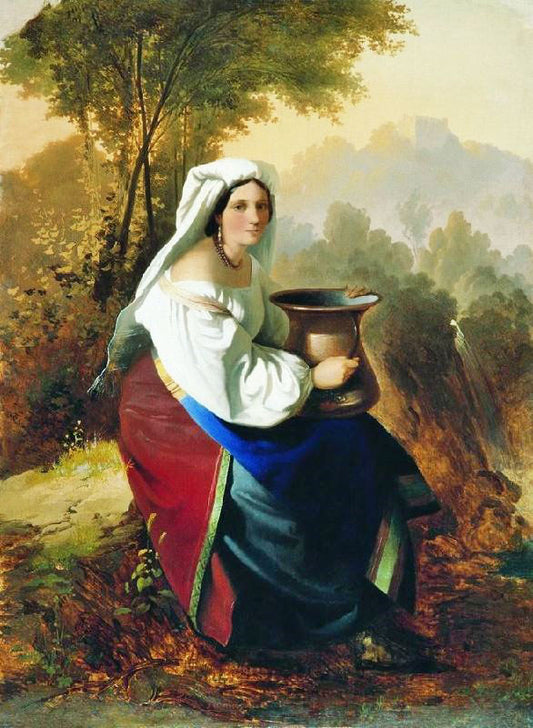 Woman With A Jug by Karl von Neff