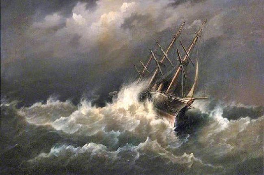 ‘Hms Lord Warden’ On Her Passage From Queen’S Ferry New Brunswick To Portsmouth... by Richard Brydges Beeche